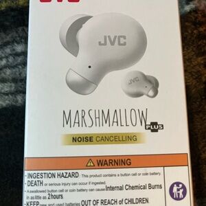 JVC Marshmallow Plus Noise Cancelling Earbud Headphones - White